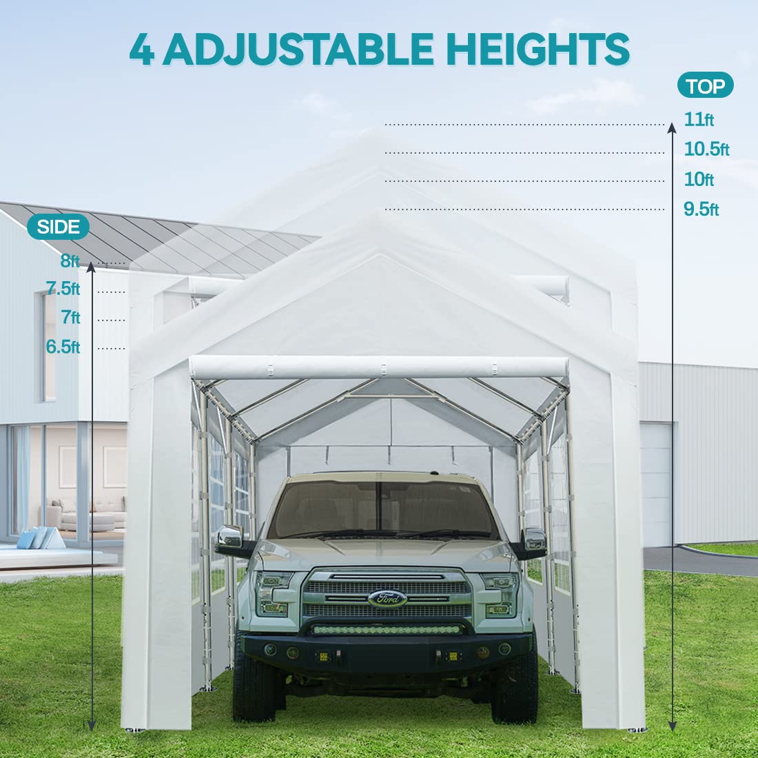 Amazon | ADVANCE OUTDOOR ワンタッチ タープテント 3段階調節 3m/2.5m